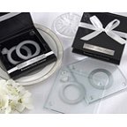 With This Ring Glass Stackage Coasters