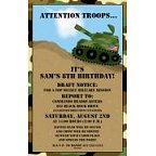 army tank Invitations