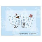 Baby Boy Thank You Card