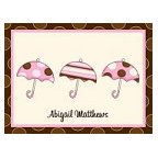 Baby Girl Shower Thank You Card
