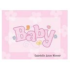 Baby Girl Thank You Card