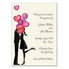 Balloon Love Blank Invitations