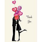 Balloon Love Thank You Card