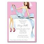 Beautiful Bride Brunnette Blank Invitation