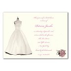 Bridal Dress Form Blank Invitation