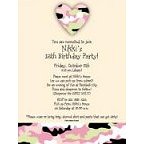 Camo Heart Army Invitation