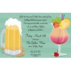 Cocktails Anyone? Blank Invitations