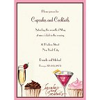 Cupcakes and Cocktails Invitations