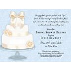 Fancy Wedding Cake Blank Invitation