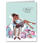 Kissing Couple Thank You Card