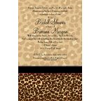 Leopard Chic Blank Invitation