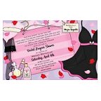 Lingerie Gift Bag Blank Invitation