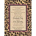 Lovely Leopard Blank Invitation
