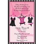Naughty Nighties Lingerie Invitation