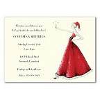 Santa Girl Party  Invitation