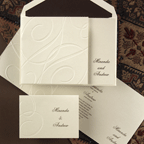 Shimmering Swirls Wedding Invitation