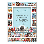 Stylish Shoe Closet Engagement Invitation