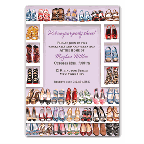 Stylish Shoe Closet Blank Inviation