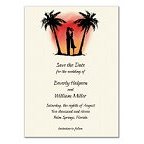 Sunset Sweethearts Blank Invitations