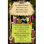Tiki Hut Invitation