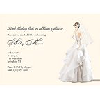 Tres Chic Gown Blank Invitation