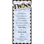 Twin Boys Invitation
