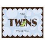 Twin Boy Thank You Card