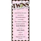 Twin Girls Invitation